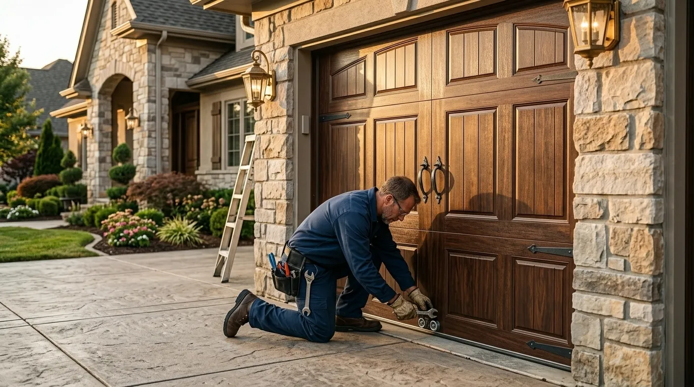 Garage door service call in Oklahoma City, OK